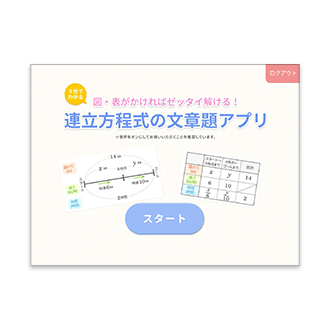 連立方程式の文章題アプリ