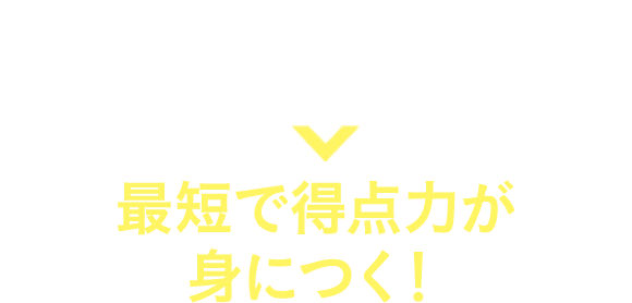 よく出る問題だけを厳選。だから！最短で得点力が身につく！