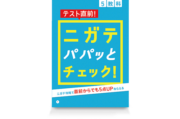 テスト直前!ニガテパパッとチェック!