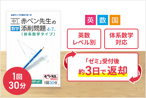 赤ペン先生の添削問題