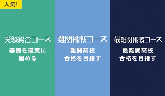 人気！基礎を確実に固めるスタンダード　難関学校合格を目指すハイレベル
