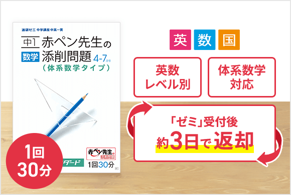 赤ペン先生の添削問題
