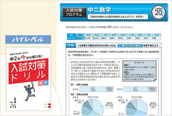 中2コース登録｜進研ゼミ中学講座（中ゼミ）