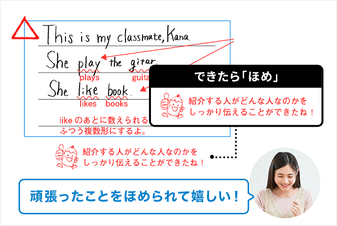 赤ペン先生の記述力アップ添削問題