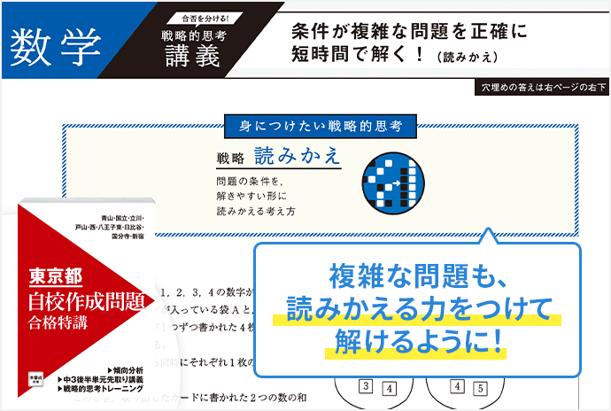 県独自の問題も対応！自校作成問題対策も万全にできて応用力を伸ばせる！