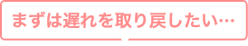 まずは遅れを取り戻したい…