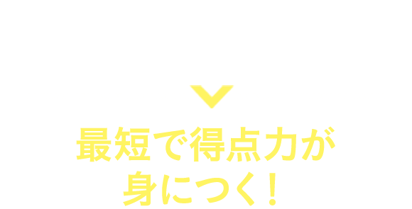 よく出る問題だけに厳選。だから！最短で得点力が身につく！