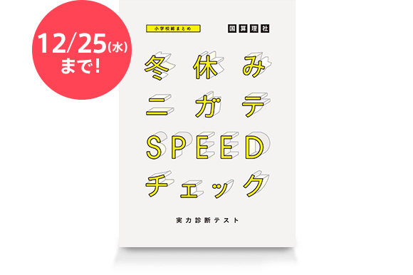 冬休みニガテSPEEDチェック