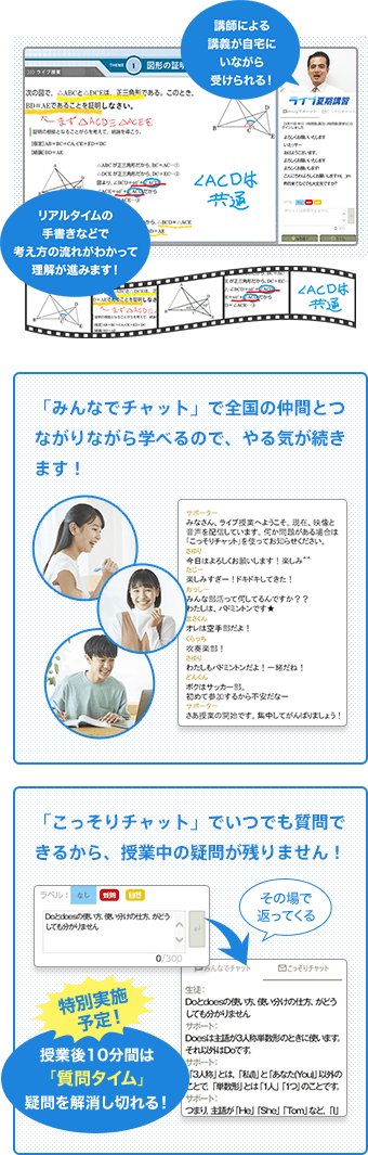 双方向型ライブ授業