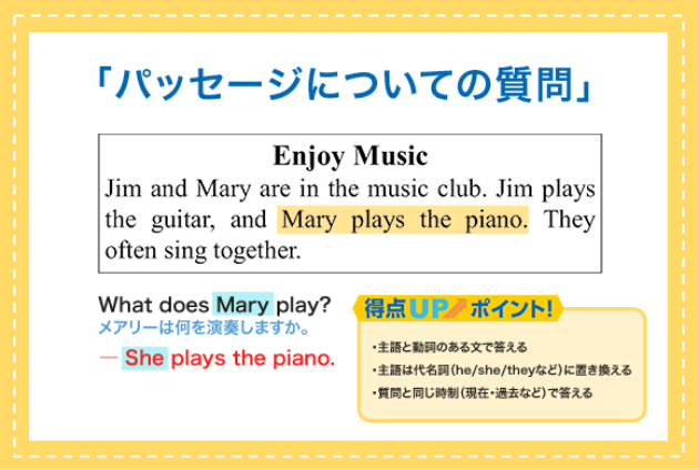 「パッセージについての質問」
