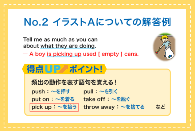 No.2 イラストAについての解答例