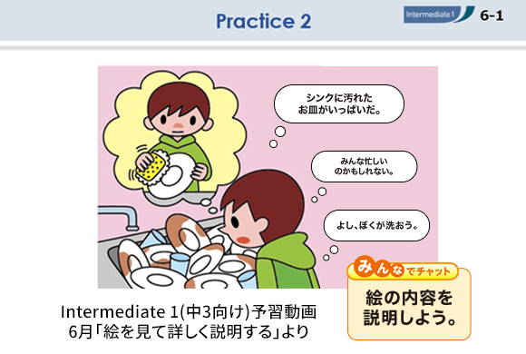 イラストを説明する問題