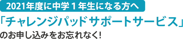 チャレンジパッドサポートサービス 進研ゼミ小学講座 中学講座